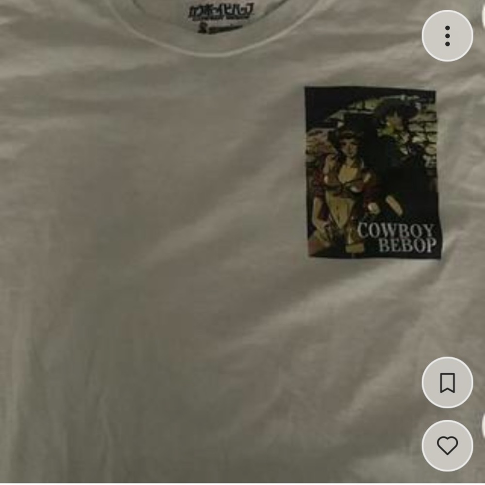 cowboy bebop shirt. unisex m